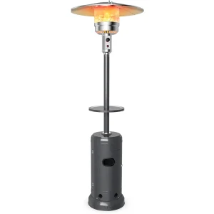 48000 BTU Outdoor Patio Heater, Portable Propane Heater w/Drink Shelf Tabletop